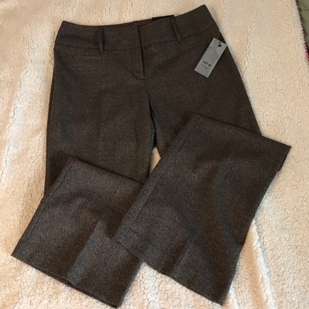 Brown tweed slacks